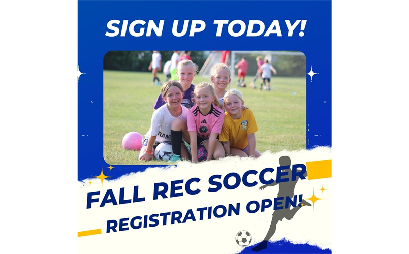 Register for Fall Rec Soccer!